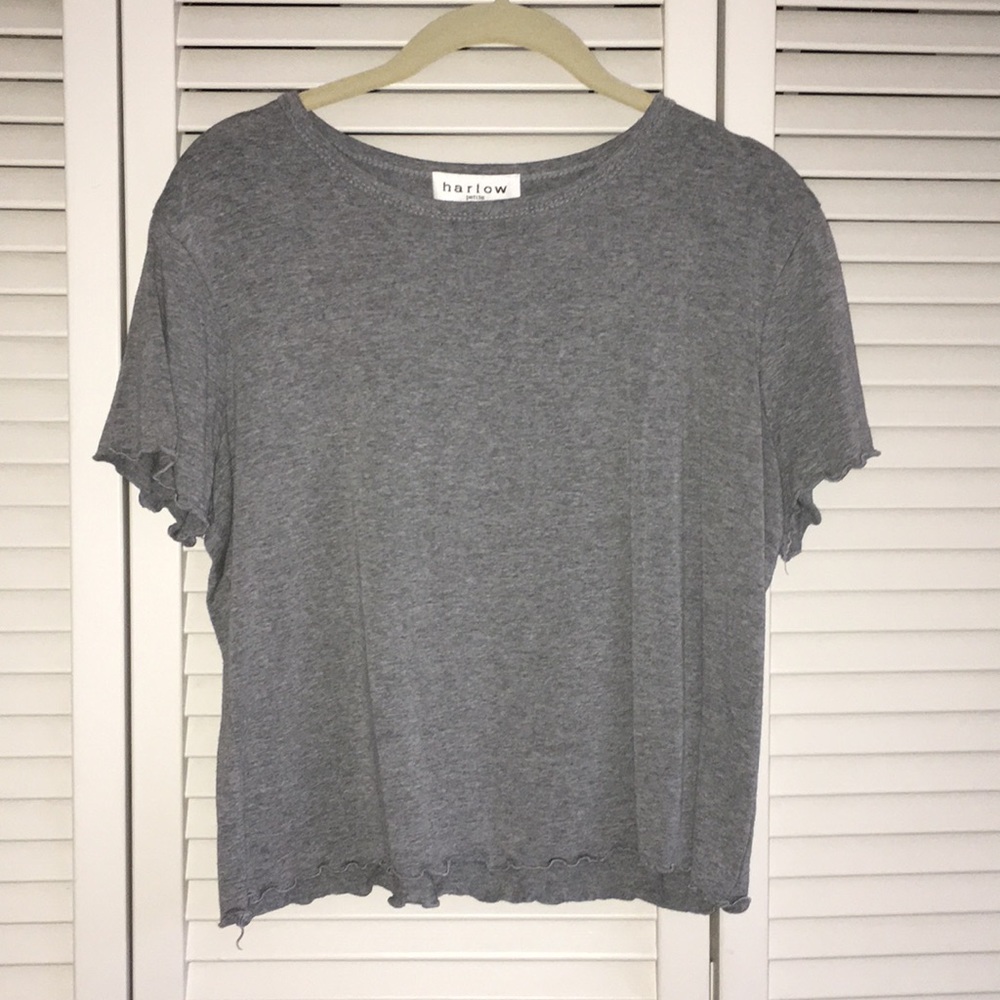 Harlow Petite Gray Tee